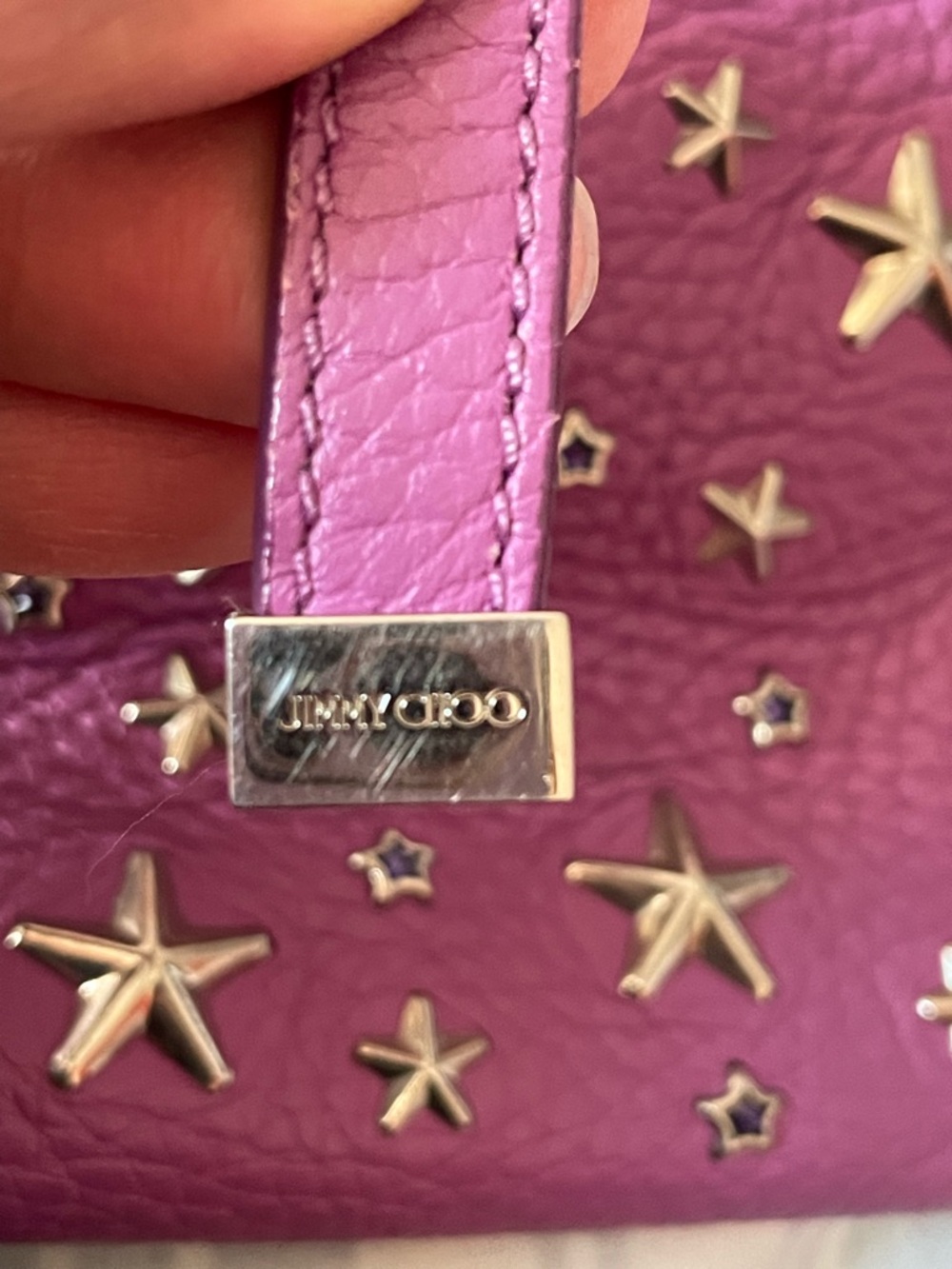 Jimmy Choo Pink Star-Studded Tote - Picture 10 of 10
